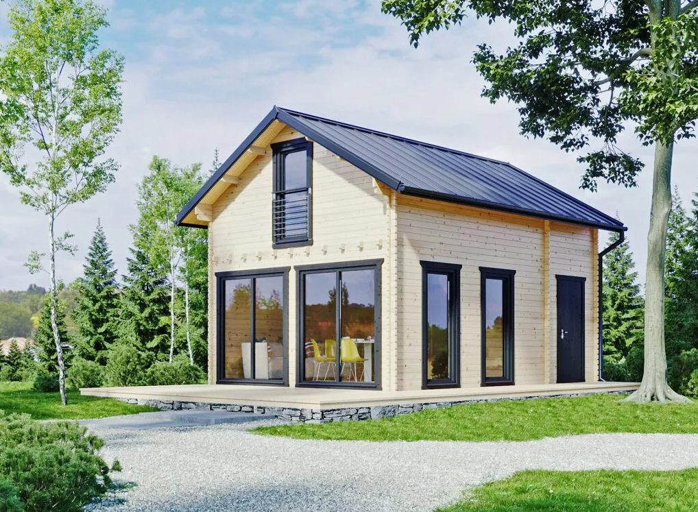 domek drewniany piętrowy woodenvilla.com